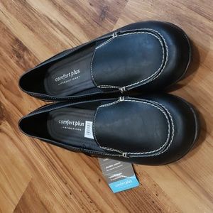 Comfort plus loafers, black, size 10W, NWT
